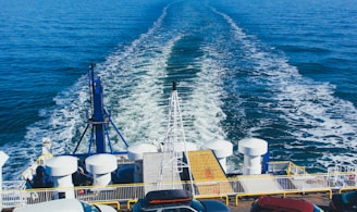 vehicles on cargo ship
